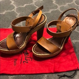 Louboutin espadrilles heel